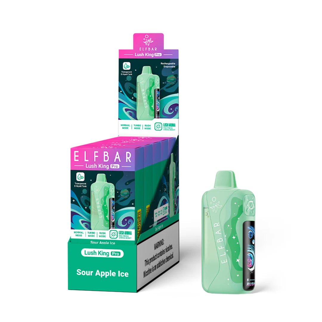ELFBAR Lush King Pro ladattava kertakäyttöinen sähkötupakka (kaikki maut)