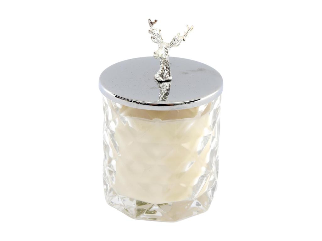 Vela en maceta con tapa Reno 12 x 8 cm
