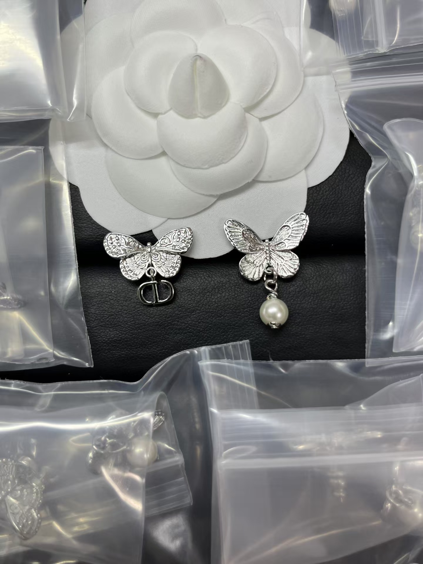 Dior Asymmetric Butterfly Earrings - Original Replica Club