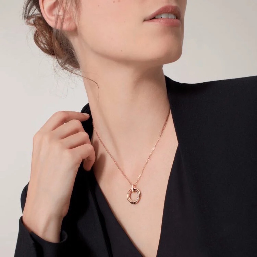 Cartier Mixed Three Metal Color Trinity Necklace - Original Replica Club