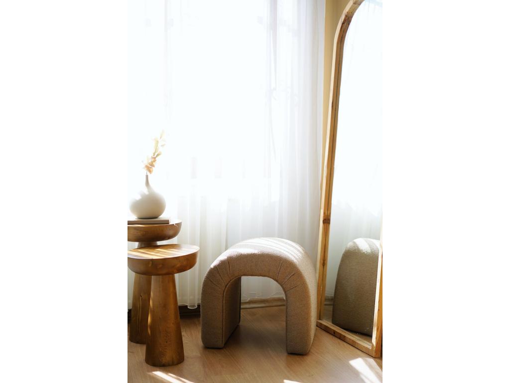 Puf Altadena 572, Marrón, 45x46x51cm, Tapiz