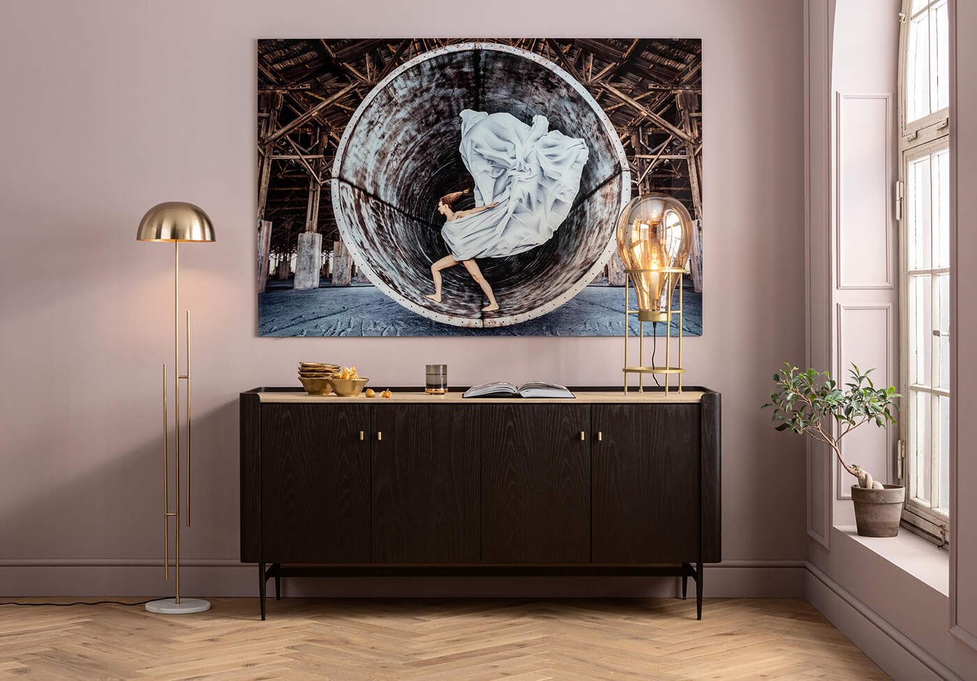 Waterglazen Innocent Smoke (4 Set) Kare Design