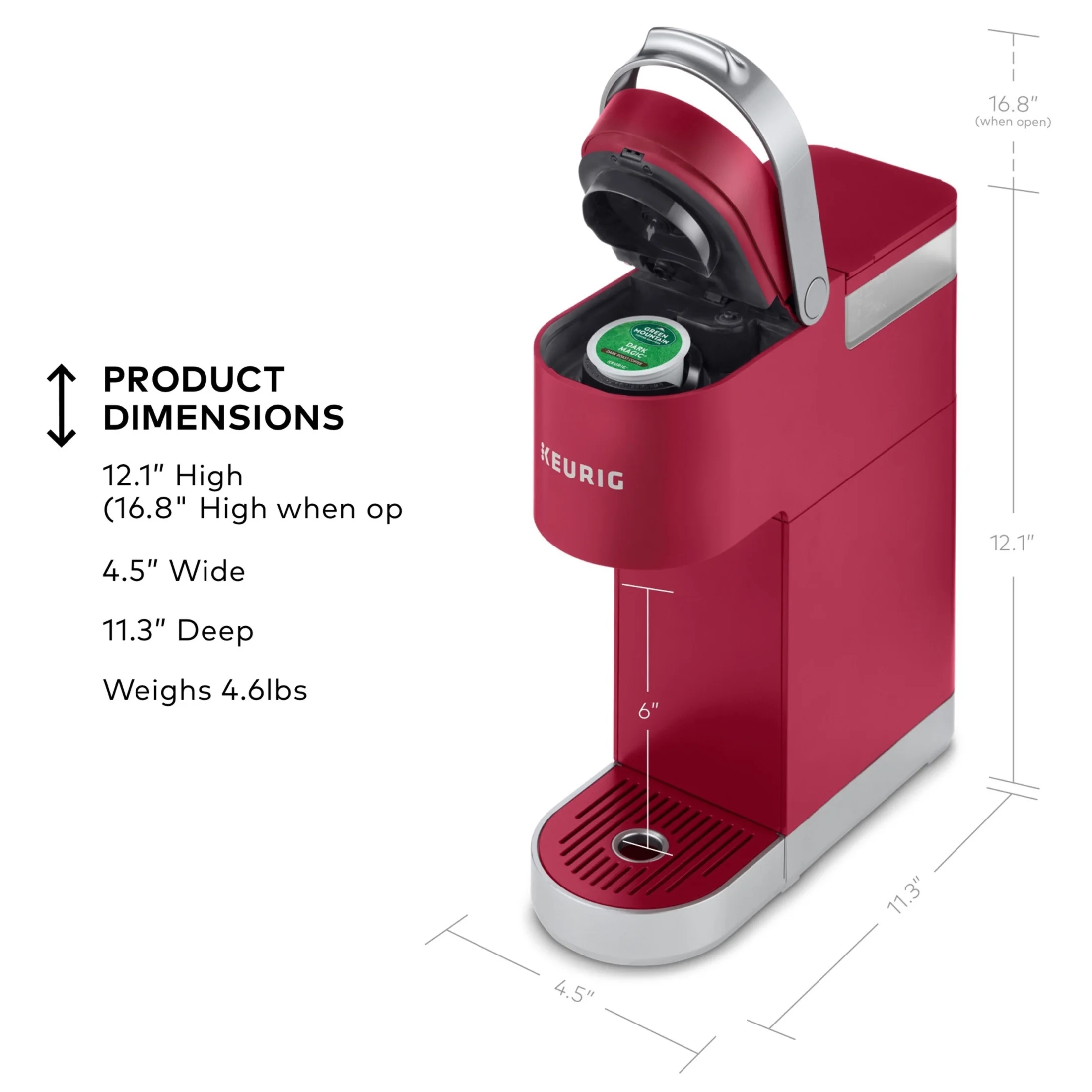 Keurig K-Mini Plus Single Serve K-Cup Pod Coffee Maker, Dusty Rose - Image 31
