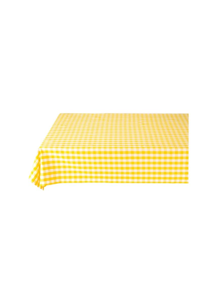 Table Cloth Check Yellow