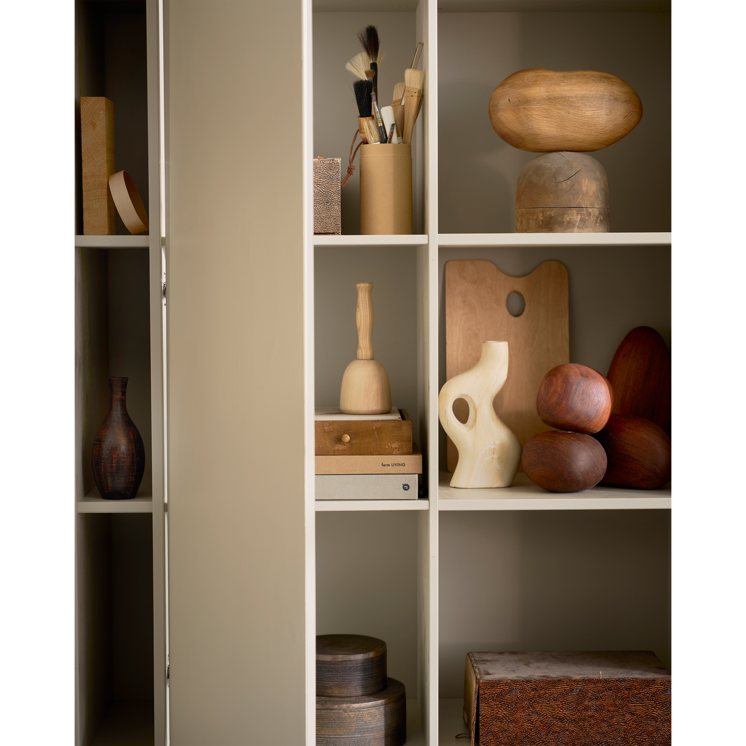 vtwonen Settle Down Opbergkast - Grenen - Dust - 218x108x44