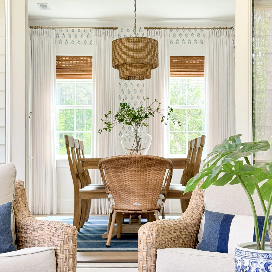 Lille Linen Blackout Curtains Pinch Pleated Memory Trained Drapes for Bedroom Living Room Home Hotel