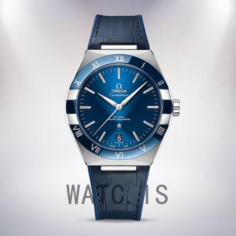 Omega Constellation 42mm 131.33.41.21.03.001 Men Leather Strap Automatic