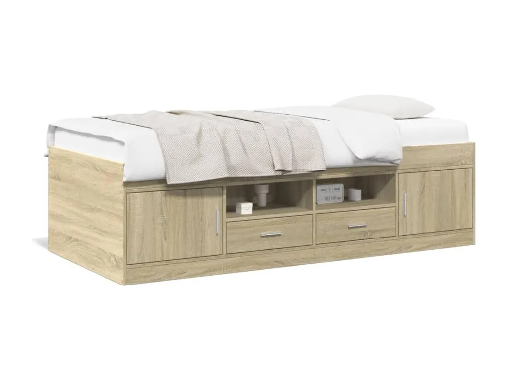 Sofá cama con cajones sin colchón Lluesmamuebles 90x190 cm