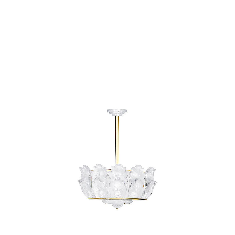 LUSTRE CHÊNE - CRISTAL INCOLORE, FINITION DORÉ