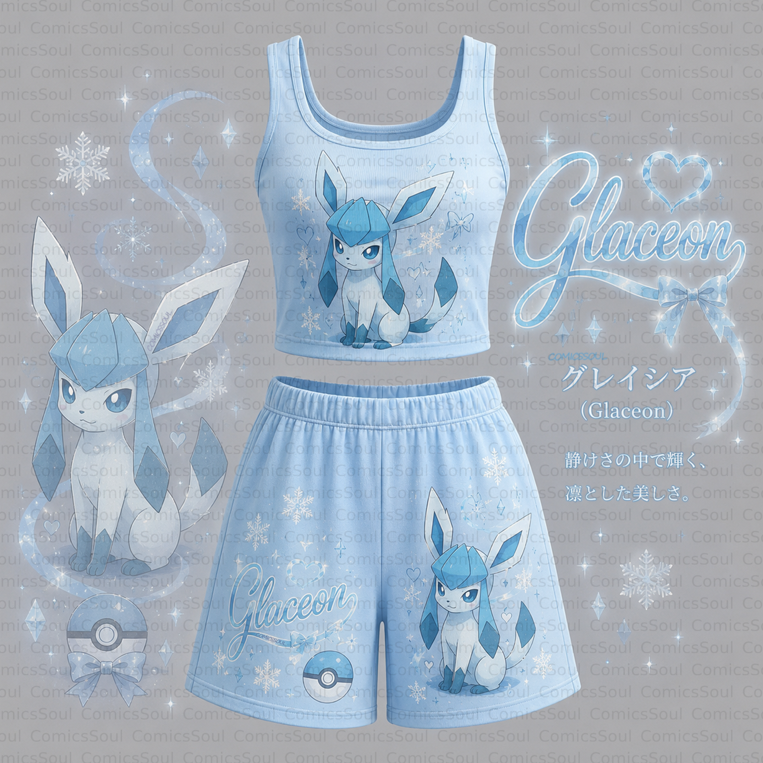 Pokémon Vest and shorts Two-Piece Set