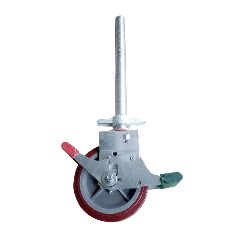 Adjust Steel Scaffold Frame Wheel Mini Scaffolding Platform W/ Wheels Dolly Iron Scaffolding Wheels Factory