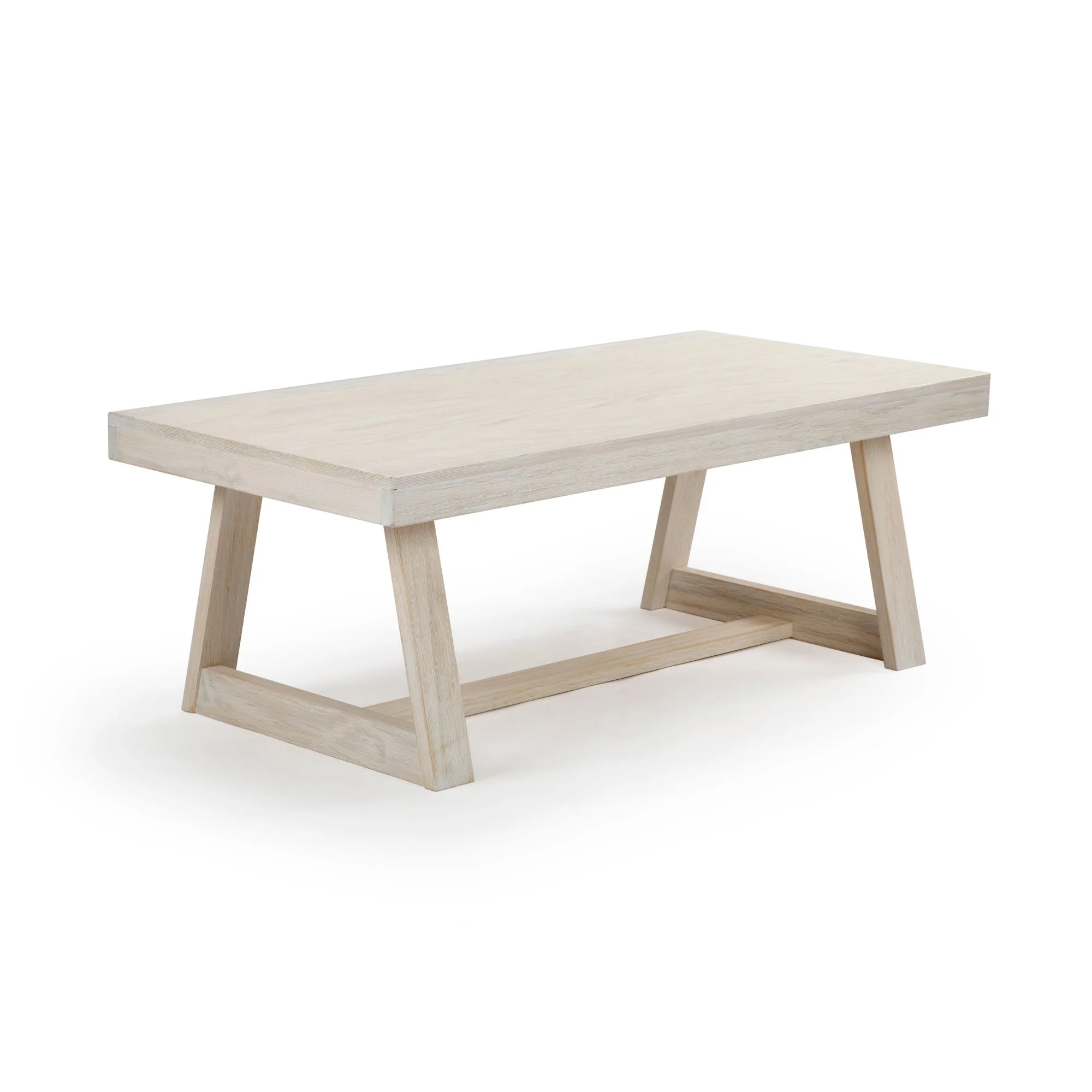 Plank+Beam Farmhouse Coffee Table, 48" Solid Wood Tables for Living Room, Rectangular Center Table - Image 4