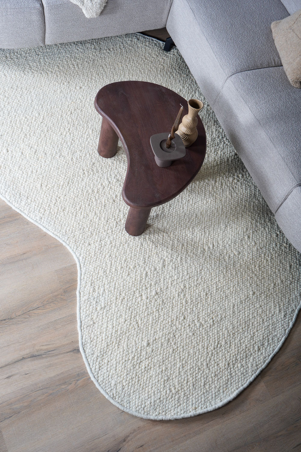 Veer Carpets - Vloerkleed Stone White - Organisch 160 x 230 cm
