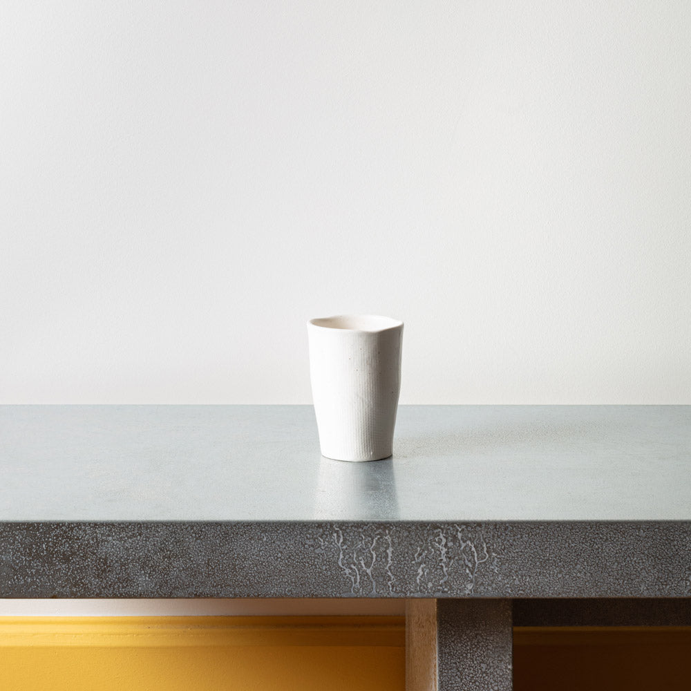 Gobelet en grès verni - Crème