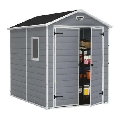6-Ft. x 7.5-Ft. Plastic Storage Shed