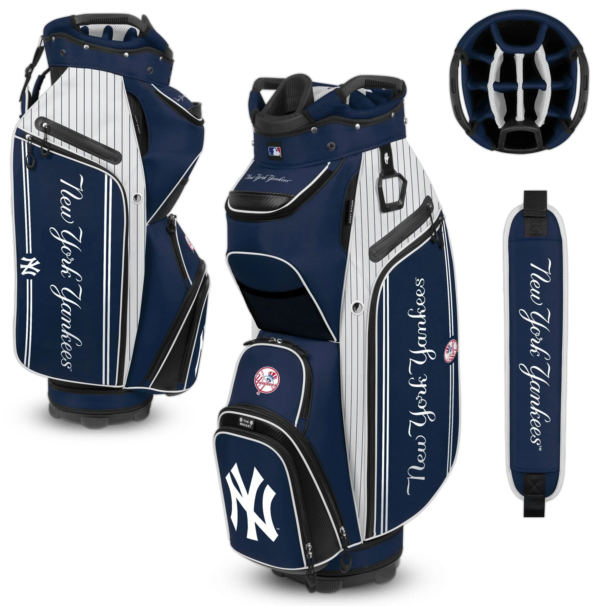 WinCraft New York Yankees Bucket III Cooler Cart Golf Bag - Image 2