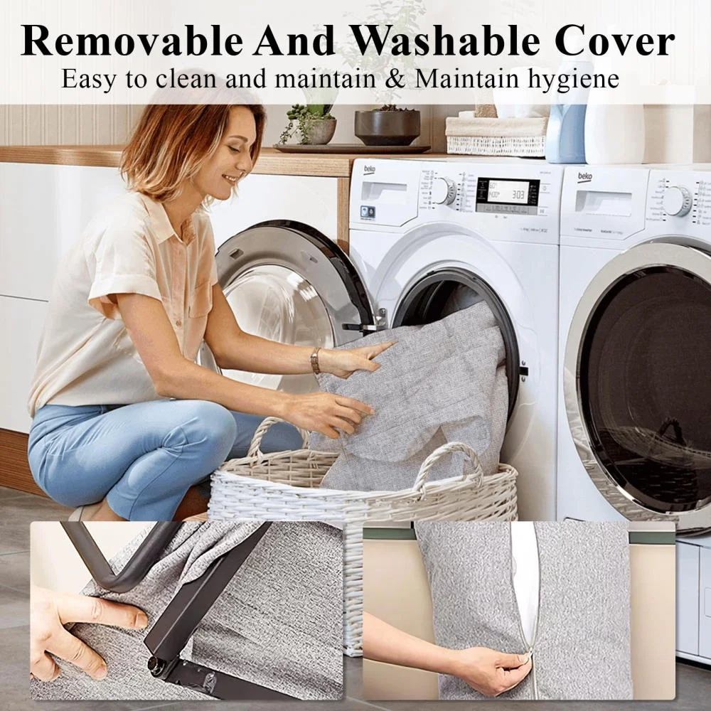 Electric Lifting Backrest for Bed, Folding Adjustable Multi-Function Neck Head and Lumbar Back Support for Elder, Electric Lifting Backrest Pillow with Electric Pump System (Gray with Armrest) - Image 5