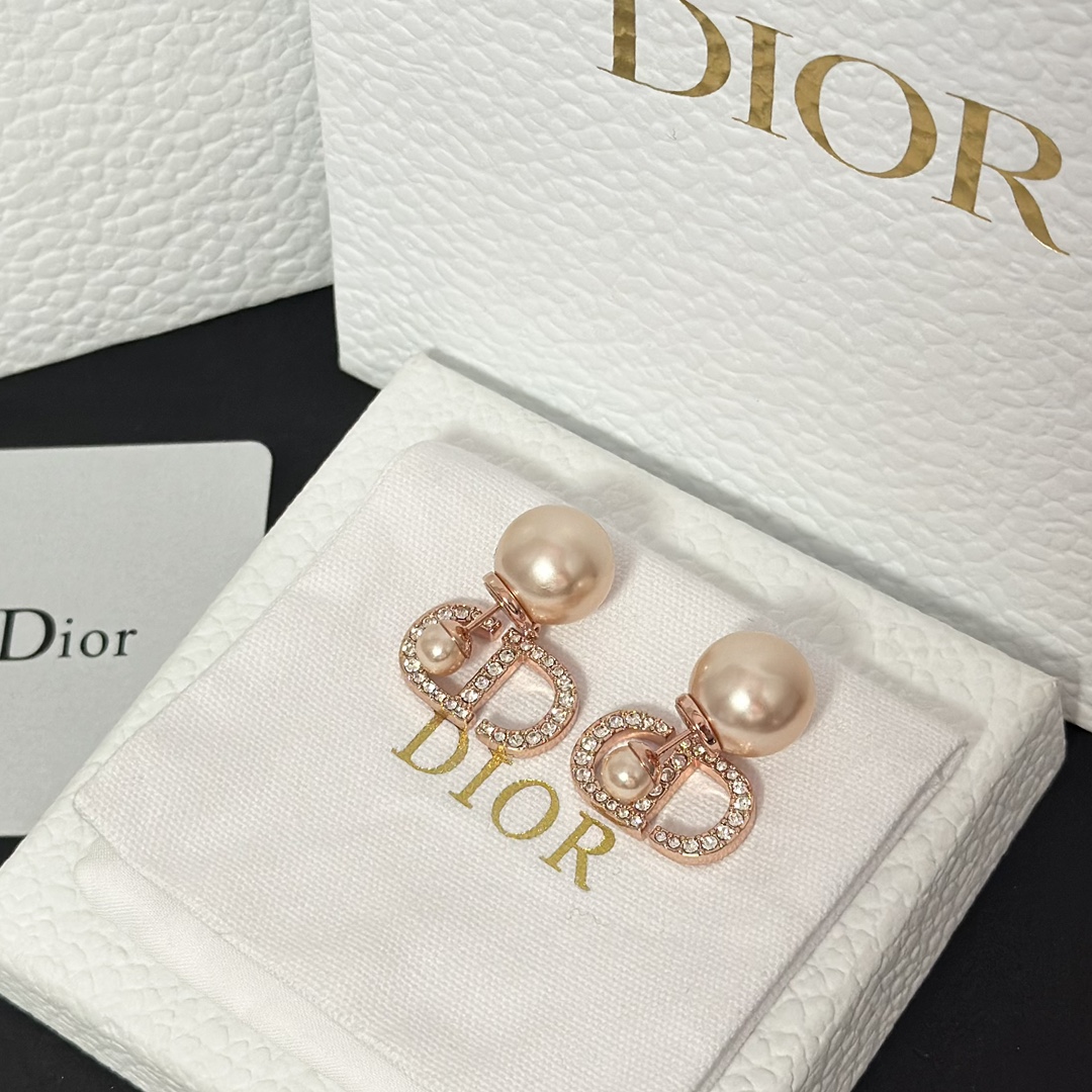 Dior Sweet CD Pearl Stud Earrings - Original Replica Club