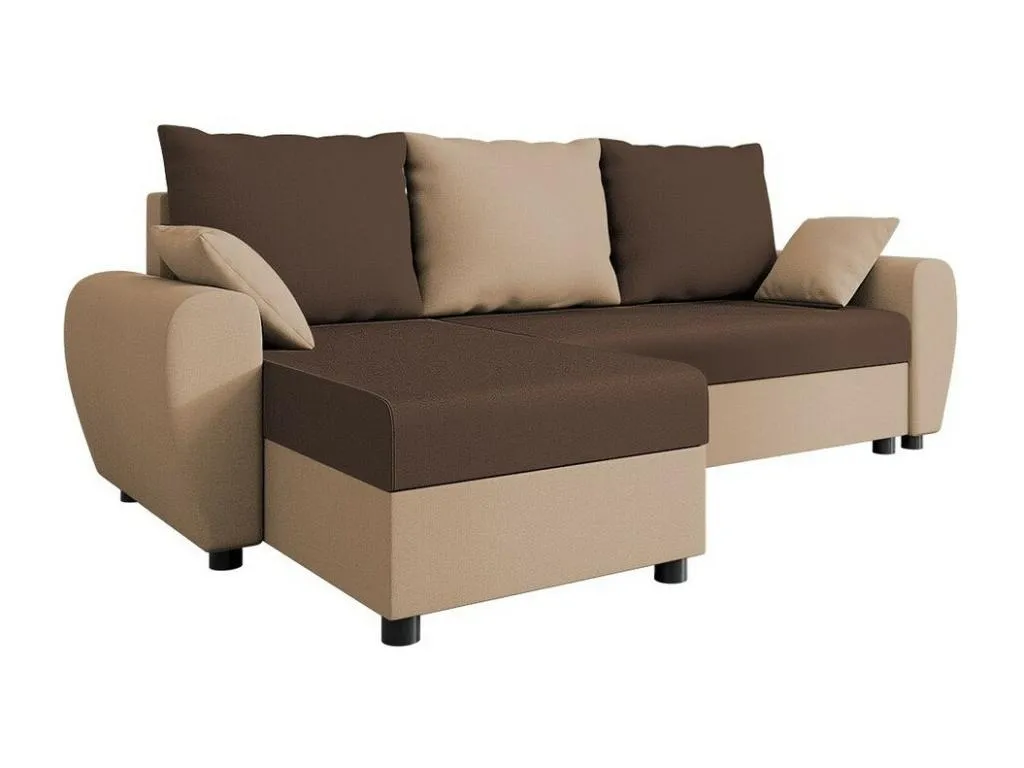 Sofá rinconero Andreuworldcasa 123 Marrón Función de descanso Caja de ropa de cama 242x139cm