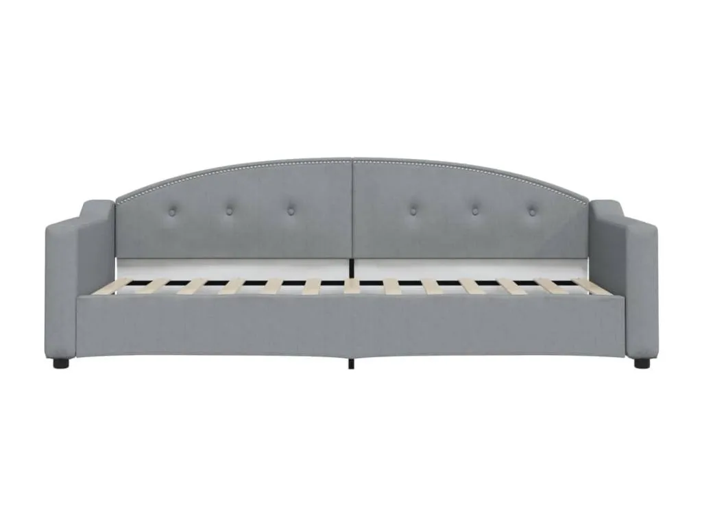 Patriciabaezcasa Sofá cama tela gris claro 80x200 cm