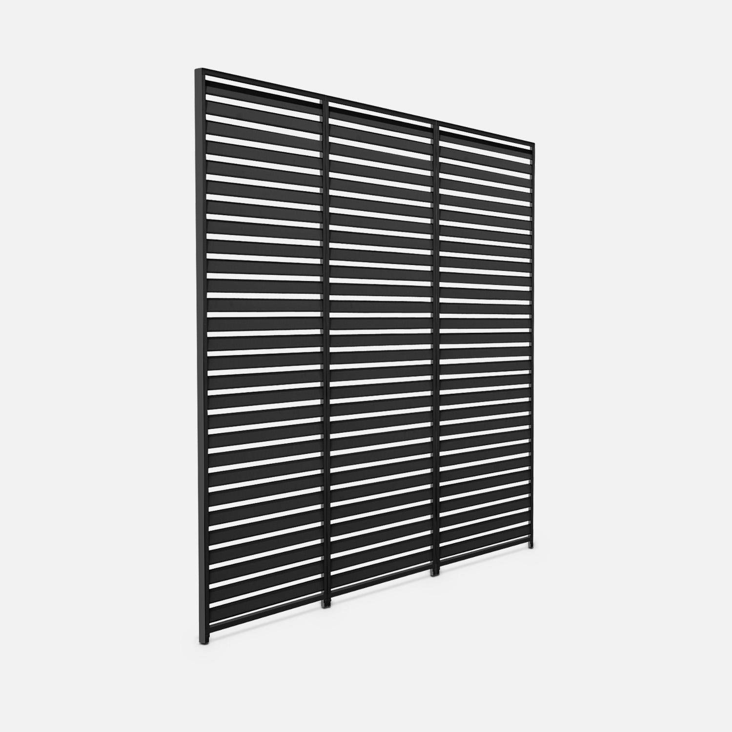Triomphe persianas - Conjunto de 3 persianas de 130cm para pérgola bioclimática de aluminio 3x4m