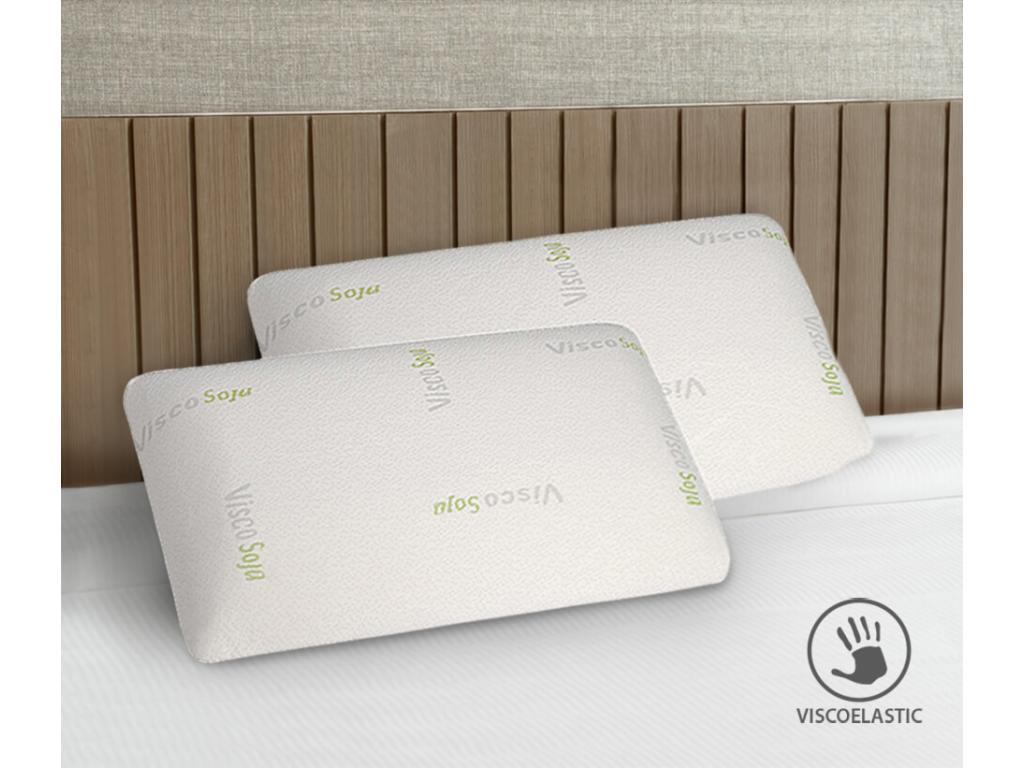 Conjunto de 2 Almohadas Visco Soja de Hogarmagic 80x35