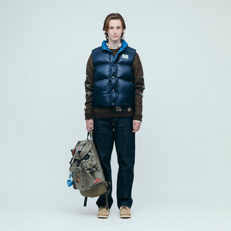 HUMAN MADE REVERSIBLE DOWN VEST