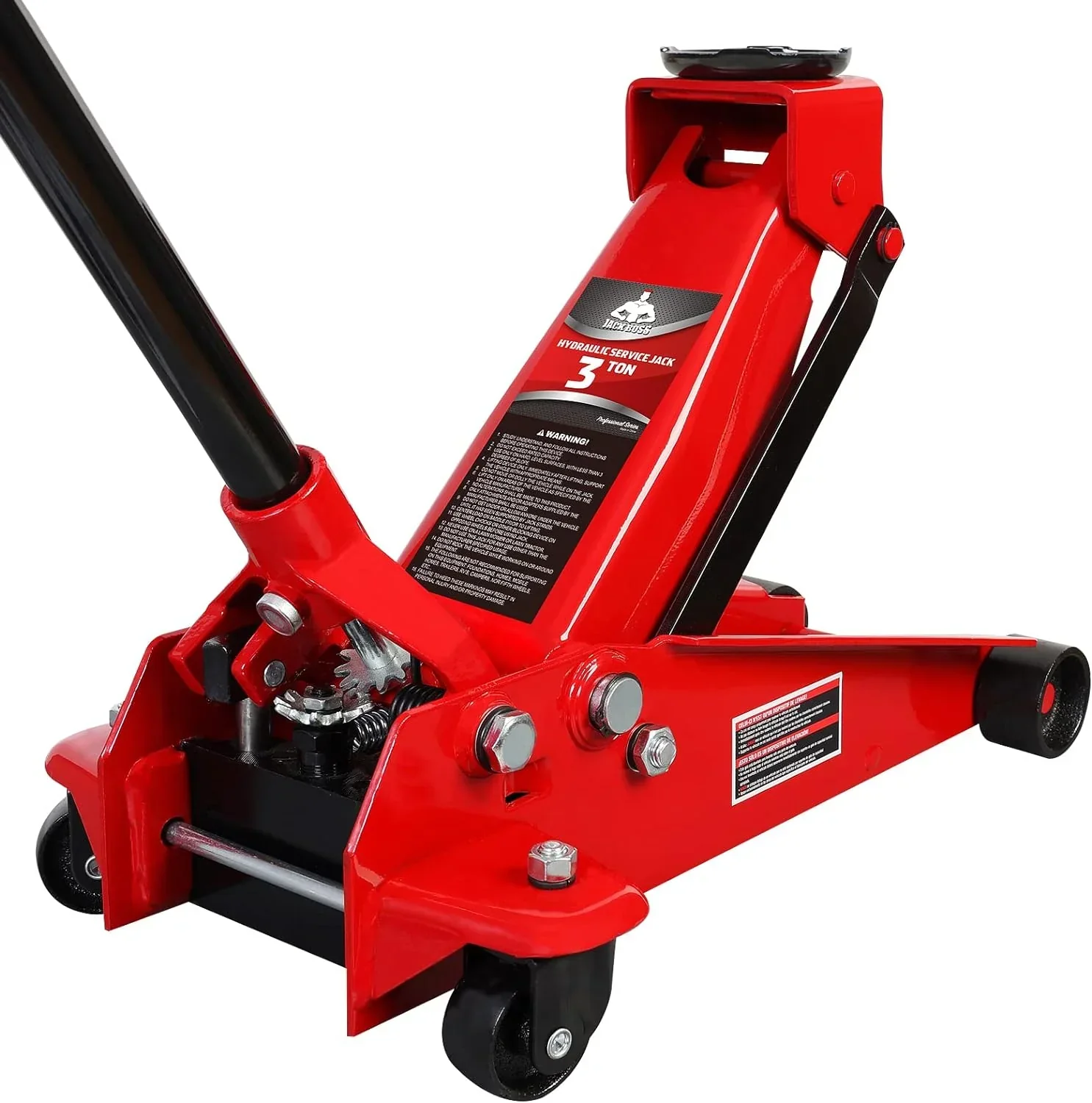 Jack Boss 3 Ton Aluminum And Steel Racing Floor Jack, Red - AS830011L - Image 2 Jack Boss 3 Ton Aluminum And Steel Racing Floor Jack, Red - AS830011L - Image 2