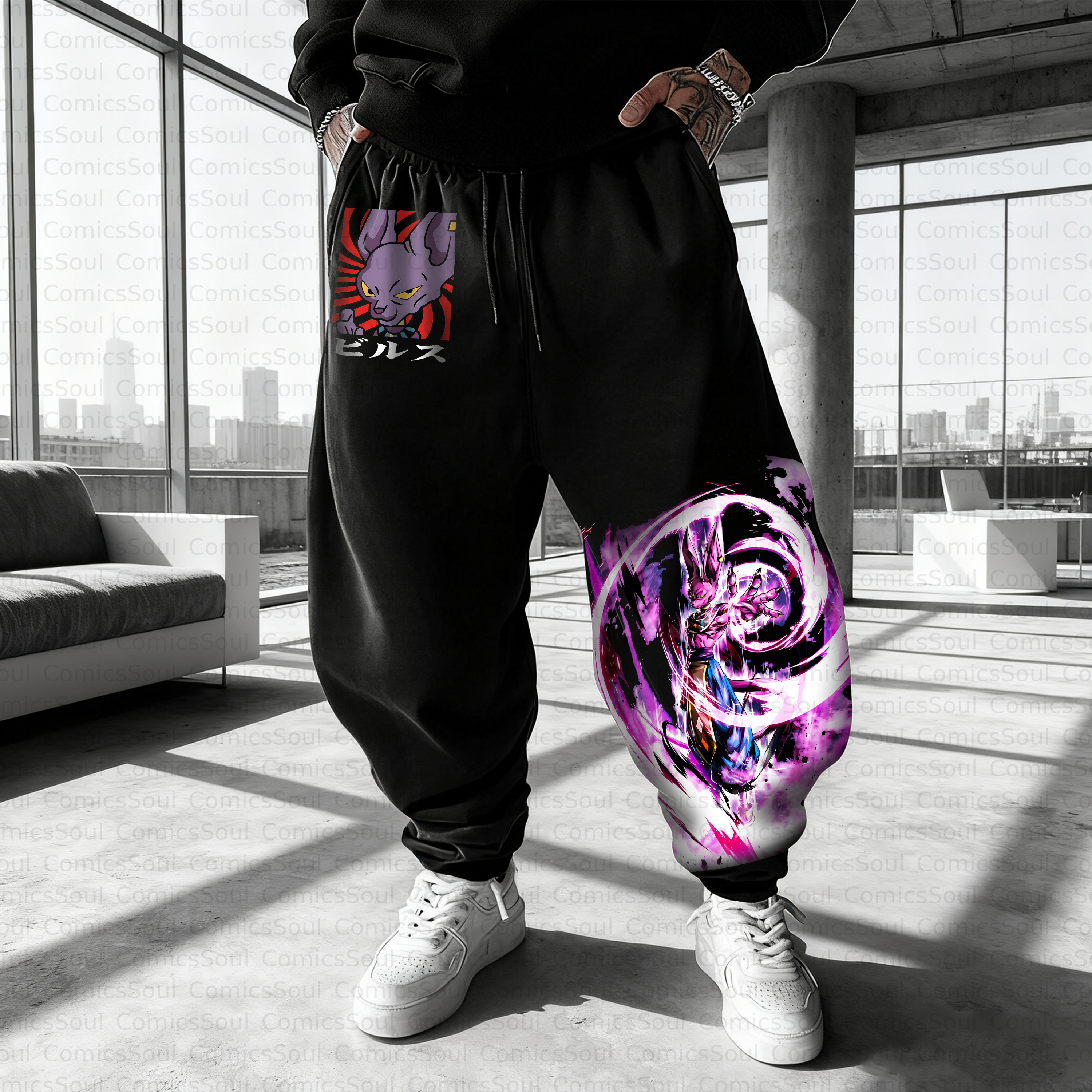 Unisex Casual Anime Streetwear Pant
