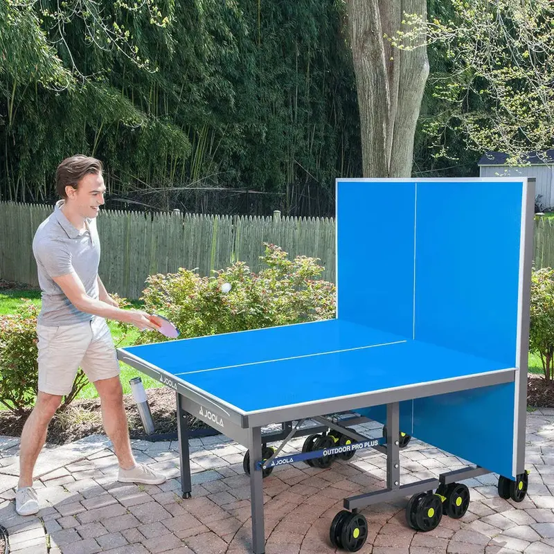 JOOLA Outdoor Table Tennis Table, 9 ft x 5 ft, Aluminum Surface, Foldable - Nova Pro Plus - Image 2 JOOLA Outdoor Table Tennis Table, 9 ft x 5 ft, Aluminum Surface, Foldable - Nova Pro Plus - Image 2