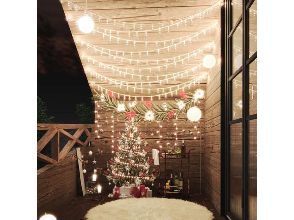 Guirnalda de luces globo 20 m 200 LED Tucasago cálido 8 funciones