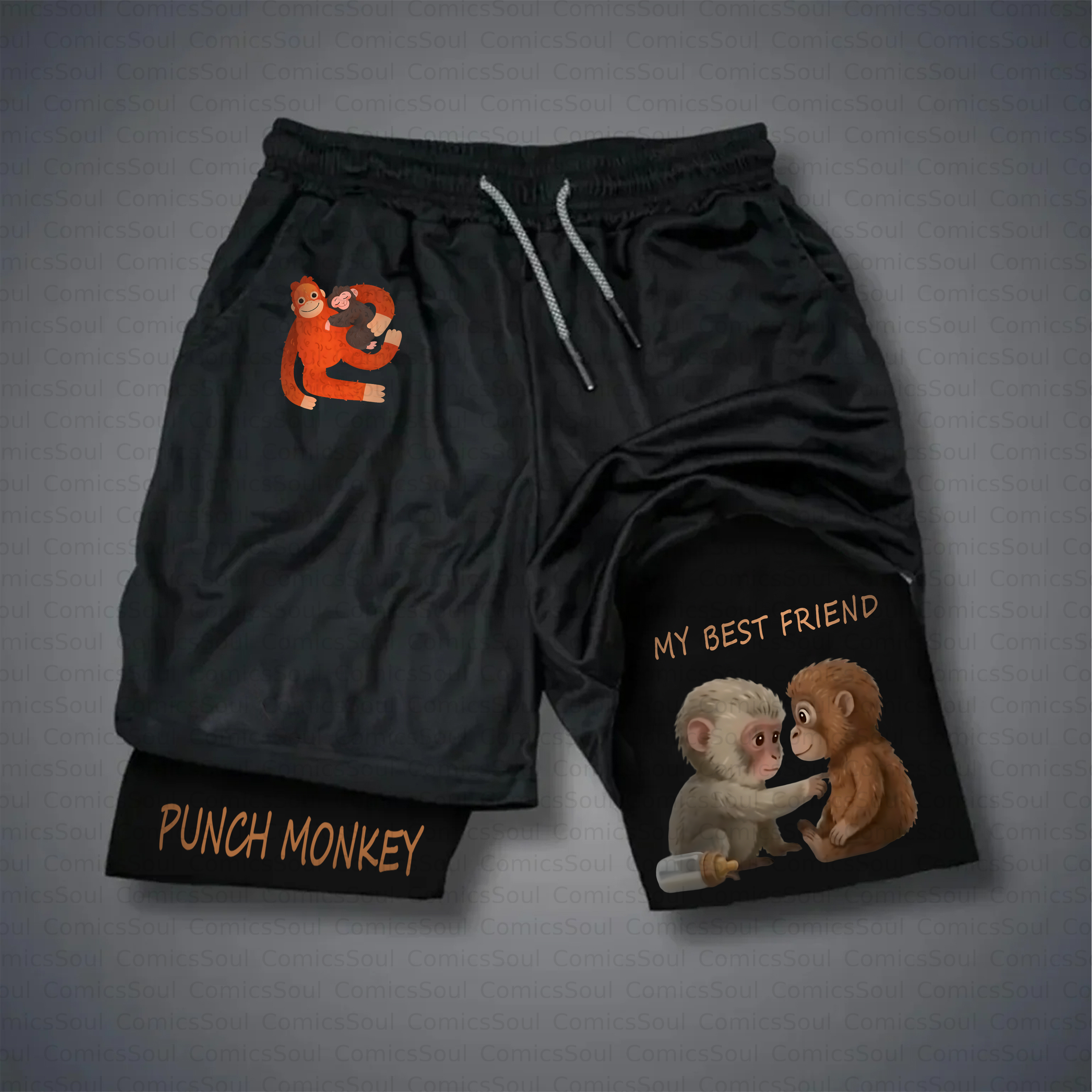 Unisex Casual Anime Style Shorts