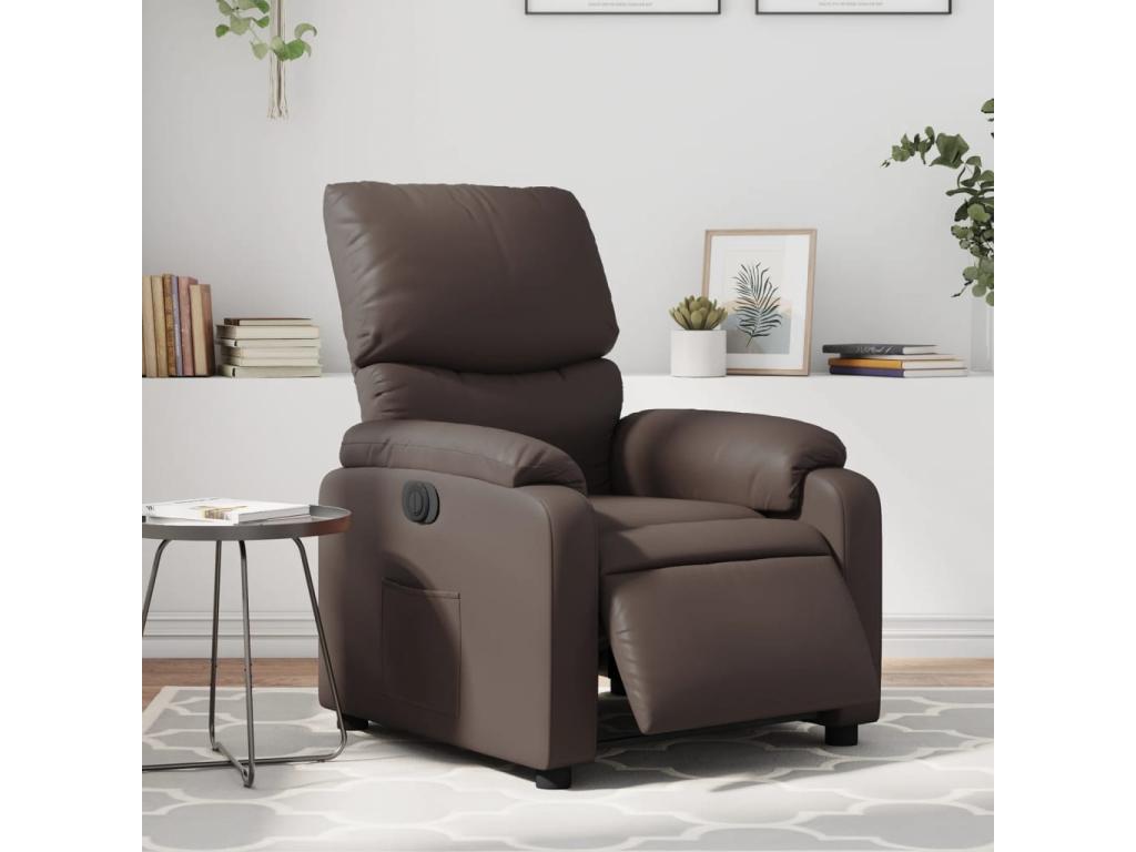 Sillón reclinable eléctrico de Joliven marrón