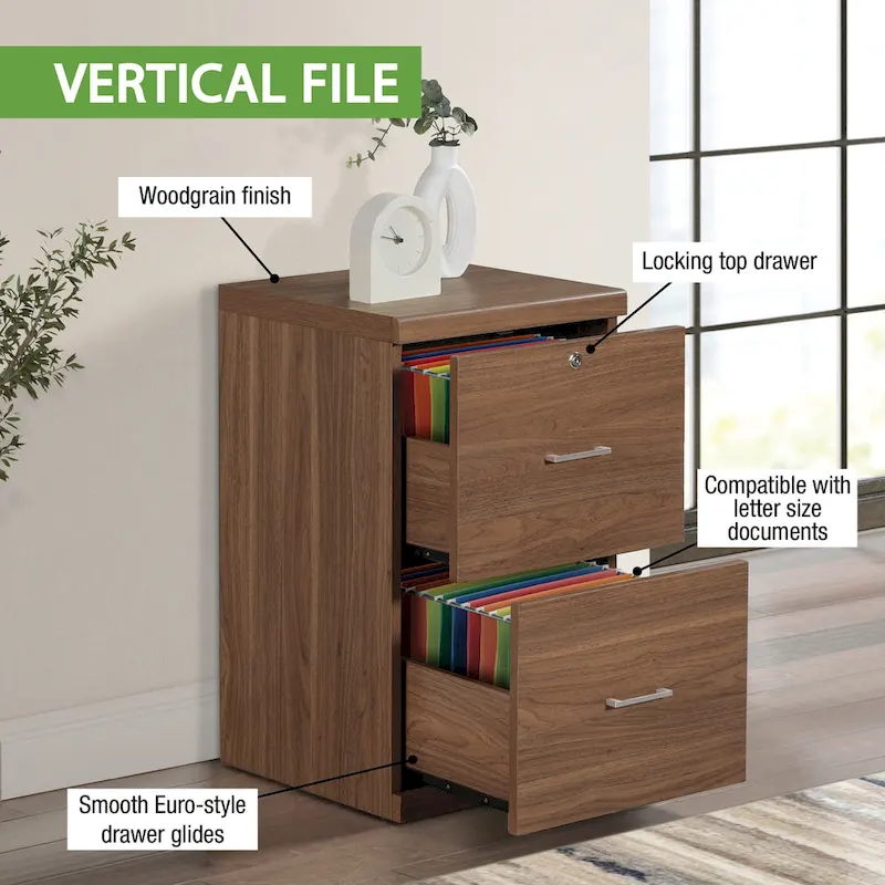 Alpine Vertical Filing Cabinet