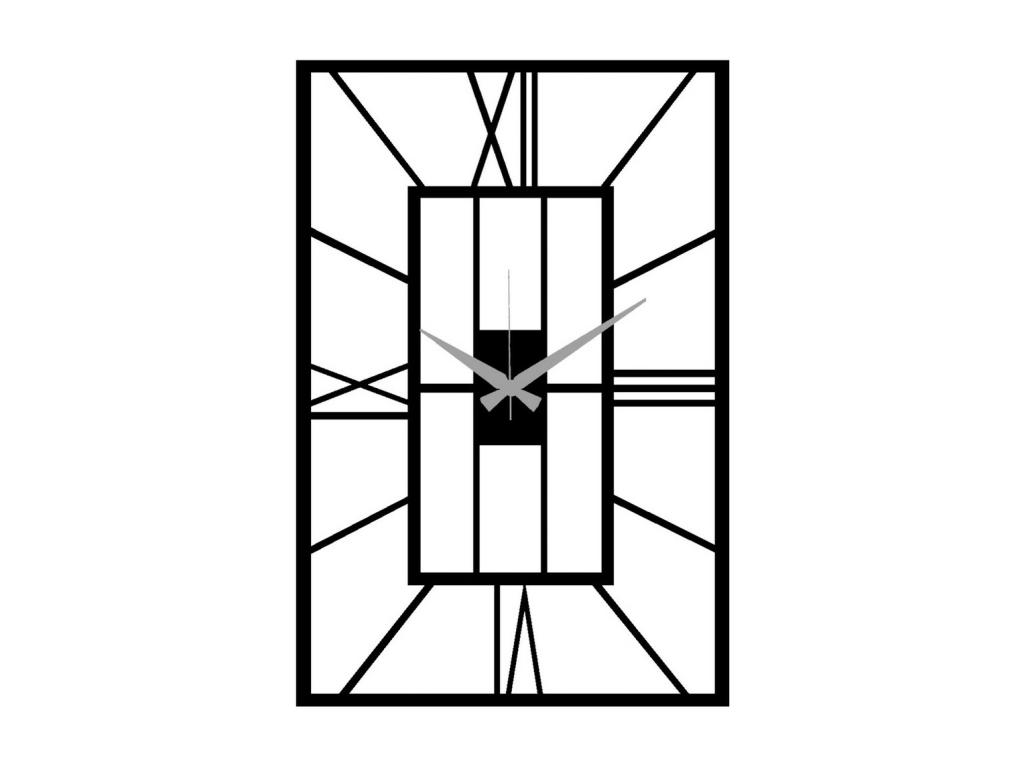 Reloj de Pared Números 19, Negro, 34x0,15x50 cm, Tucasago