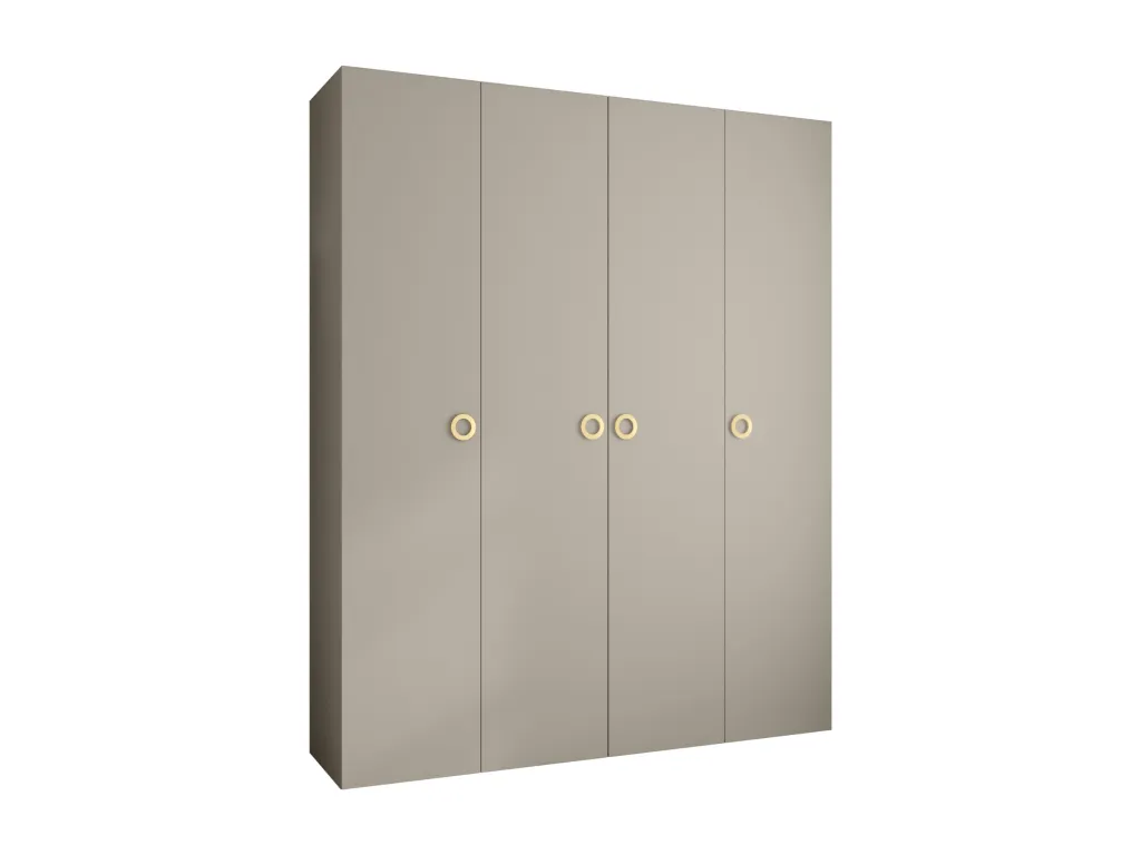 Armario Habitarluz 1 con puertas batientes 245.5/200/40 4 puertas (cachemira/oro) QMXJ64884