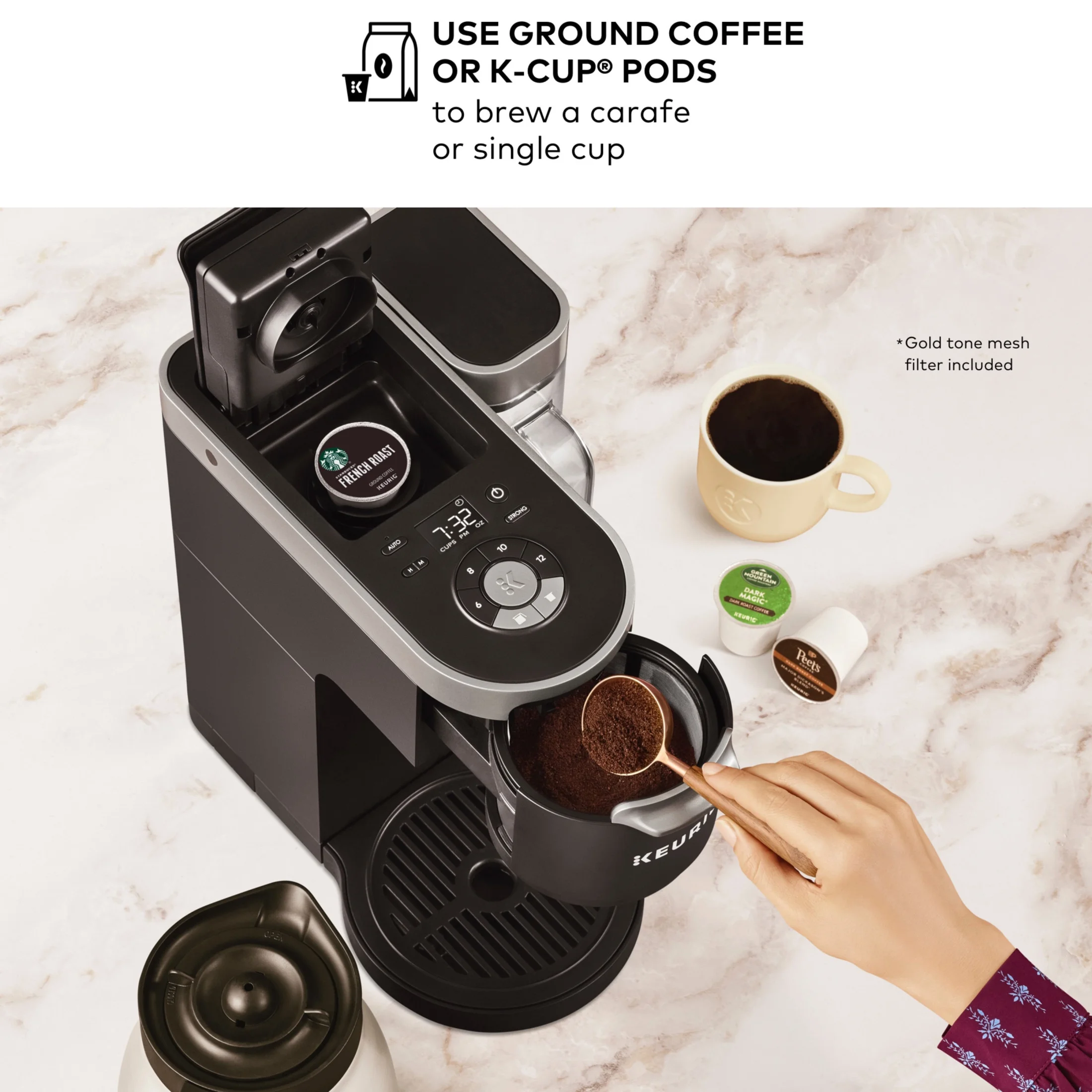 Keurig K-Duo Plus Single Serve & Carafe Coffee Maker - Image 3