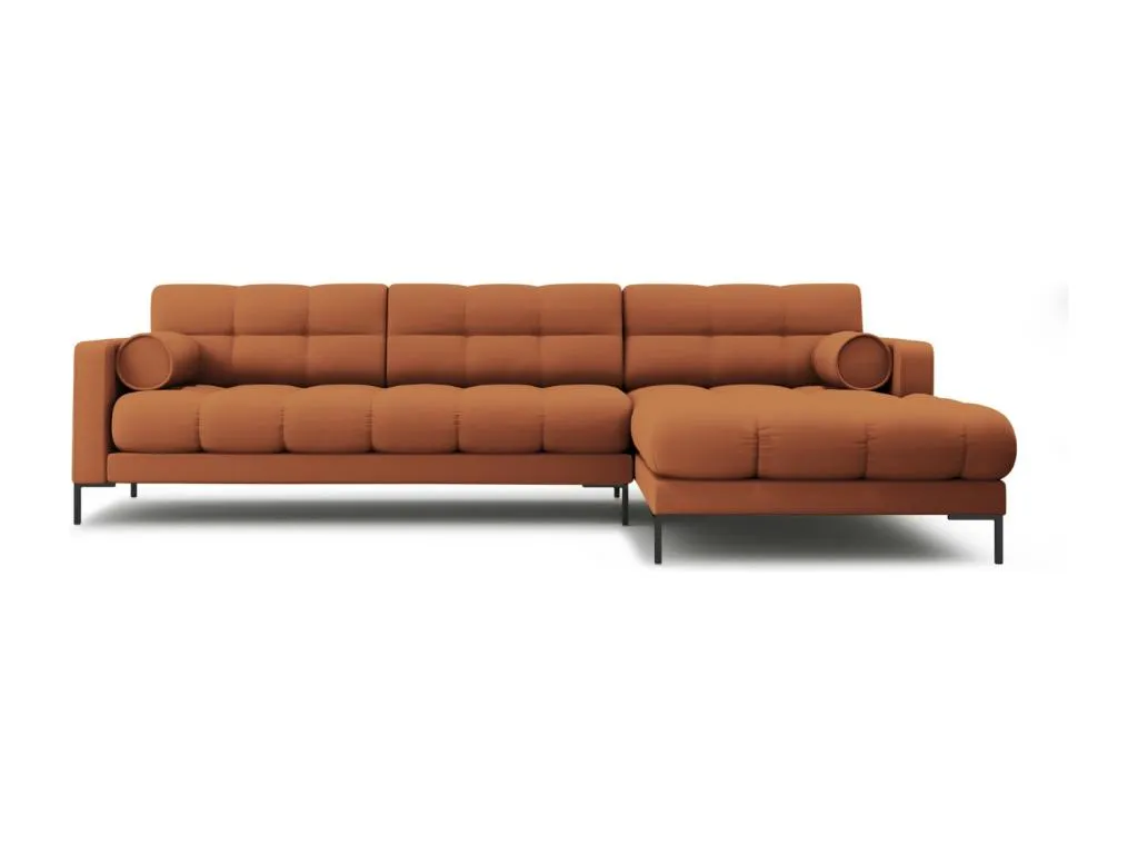 Casabellaes - Sofá esquinero derecho Casabellaes 5 plazas de tejido estructural ladrillo - 293x185x75cm IIYW03324