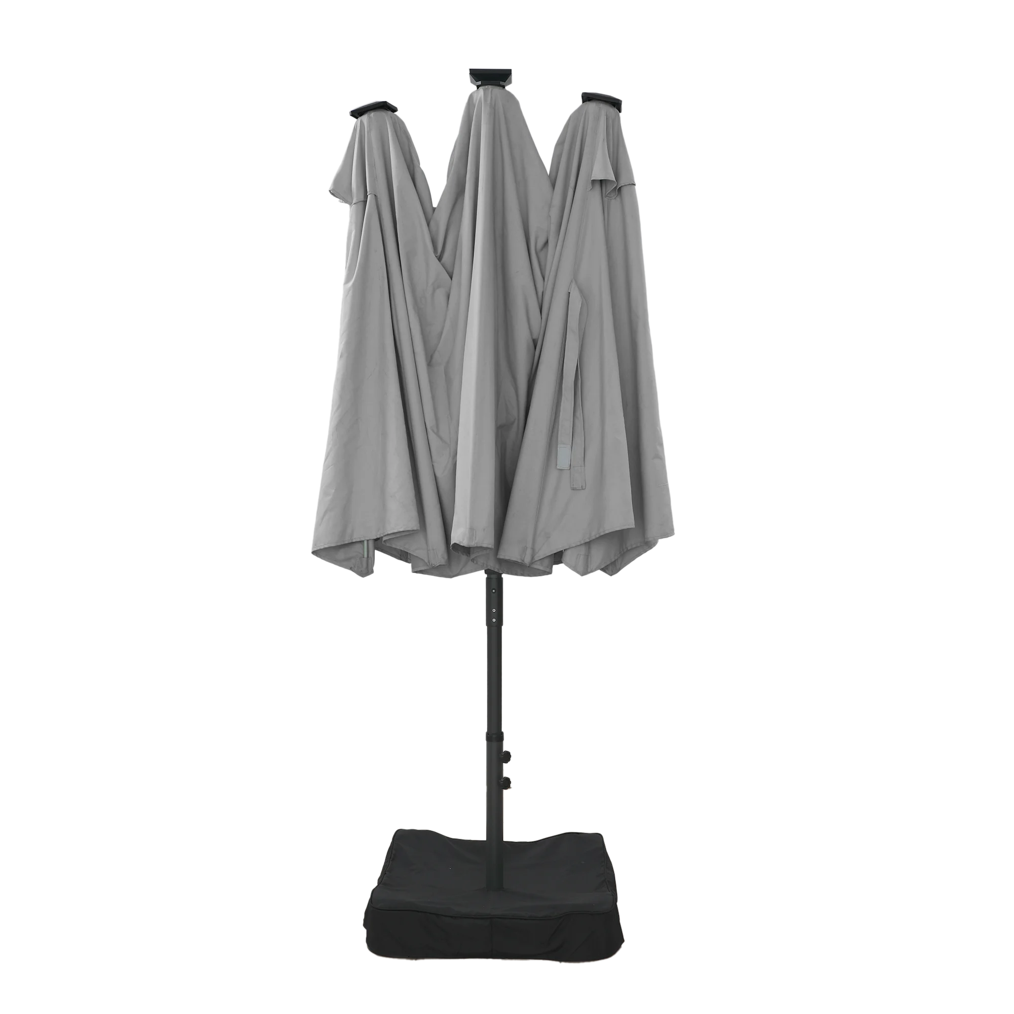 Mondawe 15ft Patio Umbrella, Large Double-Sided Solar LED Outdoor Umbrella with Fiberglass Ribs and Base for Deck Pool, Navy Blue - Image 30