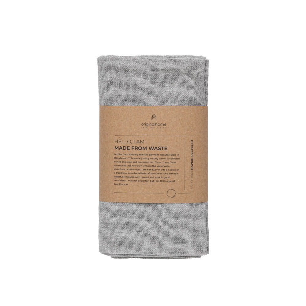 Originalhome Recycled Servetten Grijs (44x44 cm)