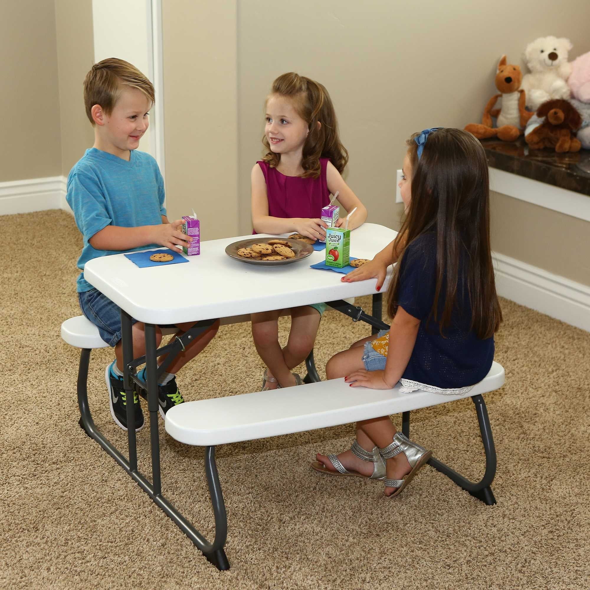 Lifetime Children's Picnic Table , White Granite (60239) - Image 9