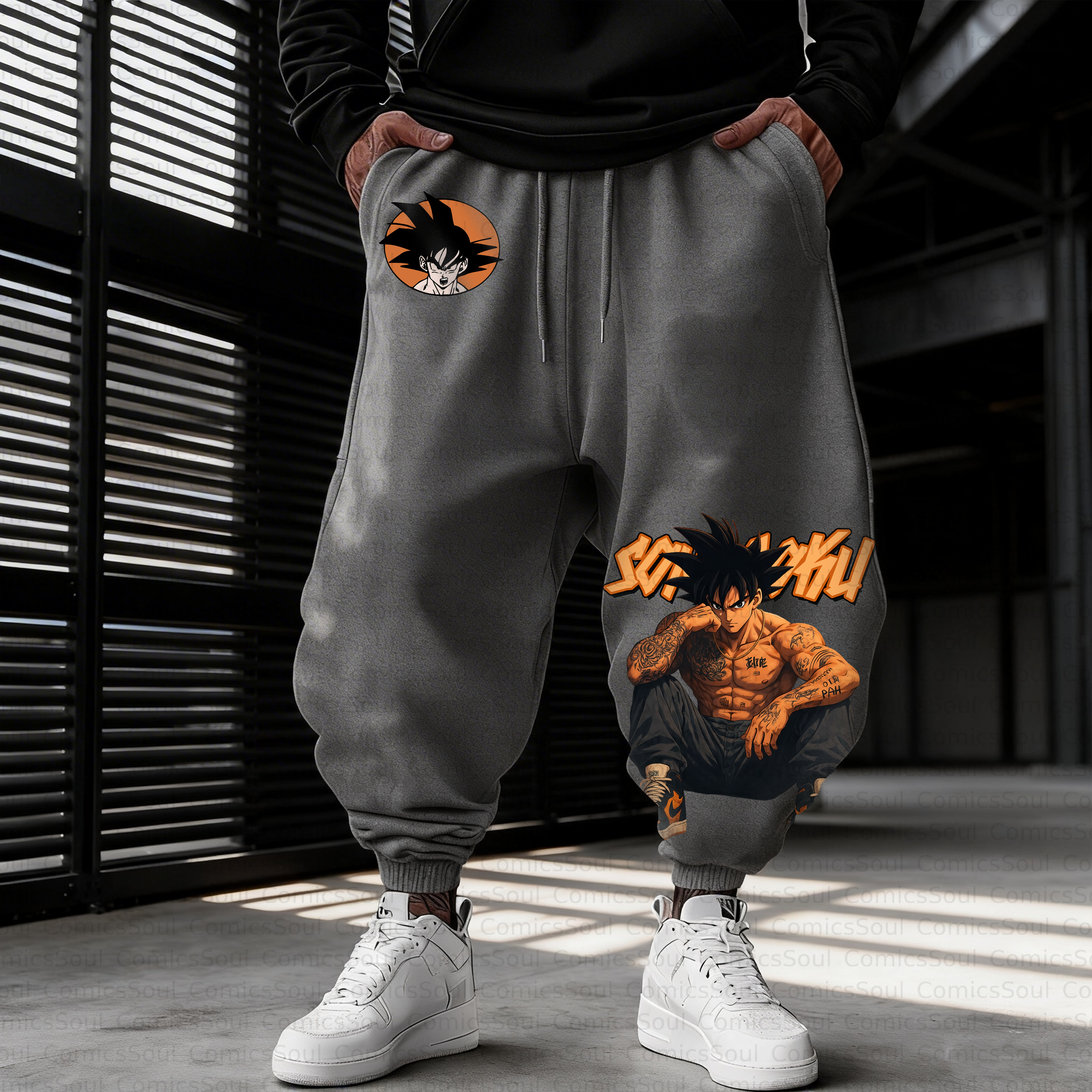 Unisex Casual Anime Streetwear Pant