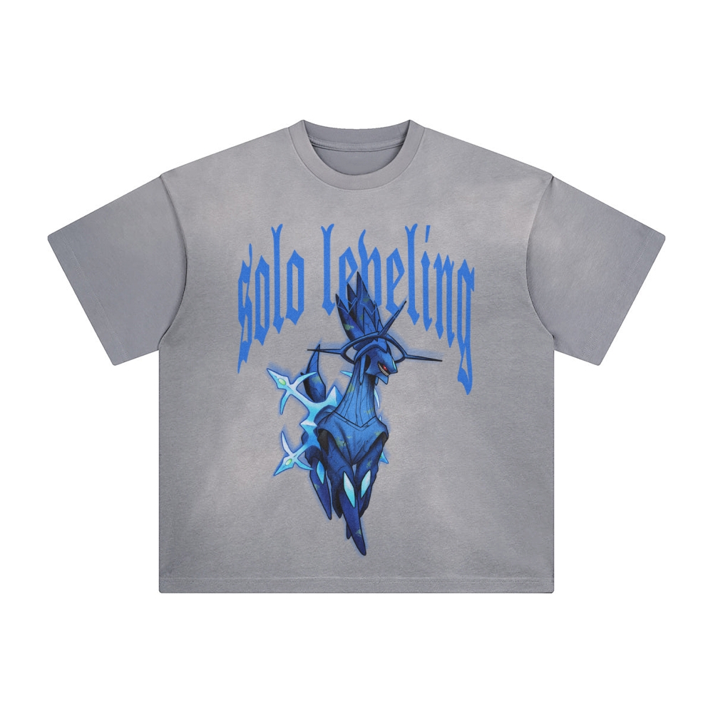 Unisex Anime Inspired Washed  Vintage T-Shirt