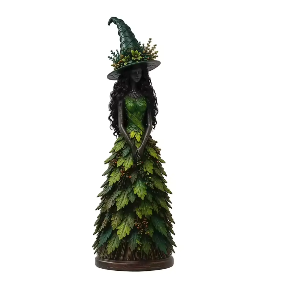 LeafWitch™ Autumn Figurine - Handcrafted Leaf & Berry Witch Statue - Image 2 LeafWitch™ Autumn Figurine - Handcrafted Leaf & Berry Witch Statue - Image 2