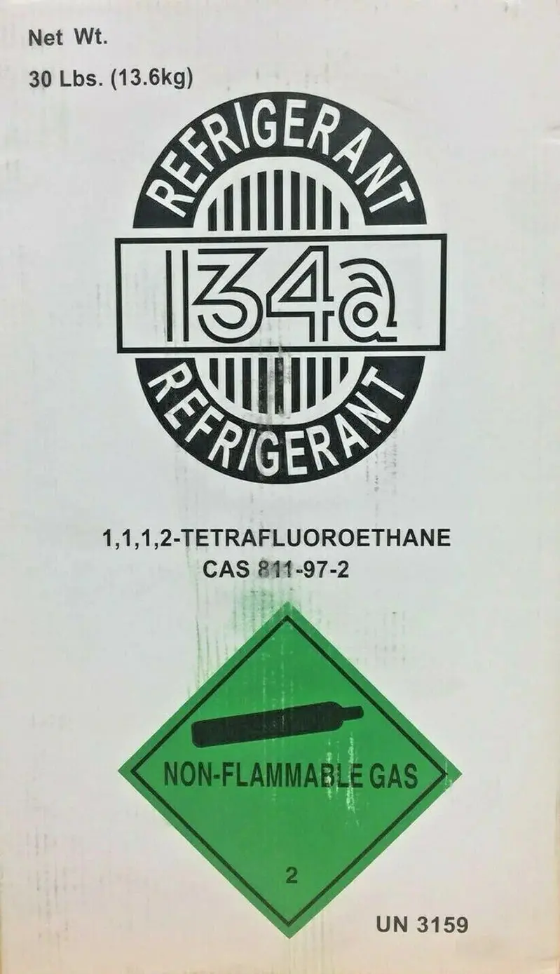 R-134a Refrigerant 30-Pound Cylinder - 1,1,1,2-Tetrafluoroethane - Image 2 R-134a Refrigerant 30-Pound Cylinder - 1,1,1,2-Tetrafluoroethane - Image 2