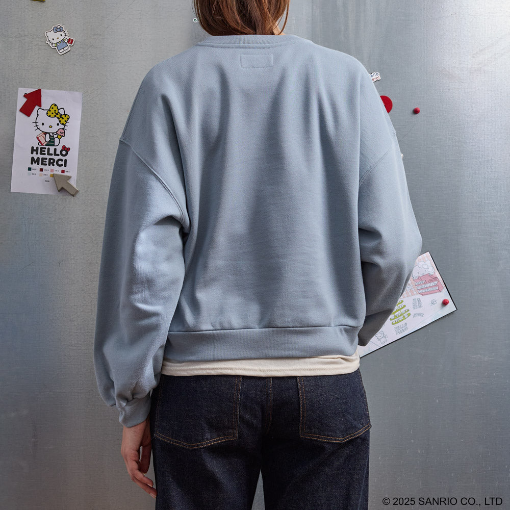 Hello Kitty x Merci  - Sweat Emma - Bleu Clair
