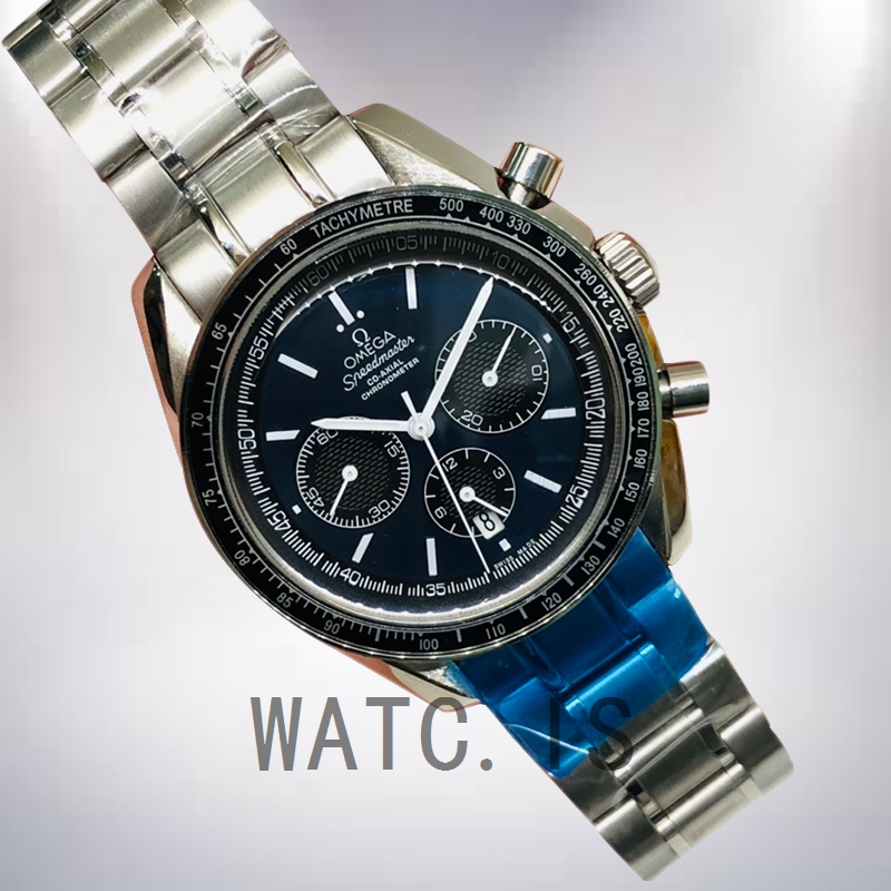 Omega Speedmaster 326.30.40.50.01.001 40mm Men Silver-tone Black Dial