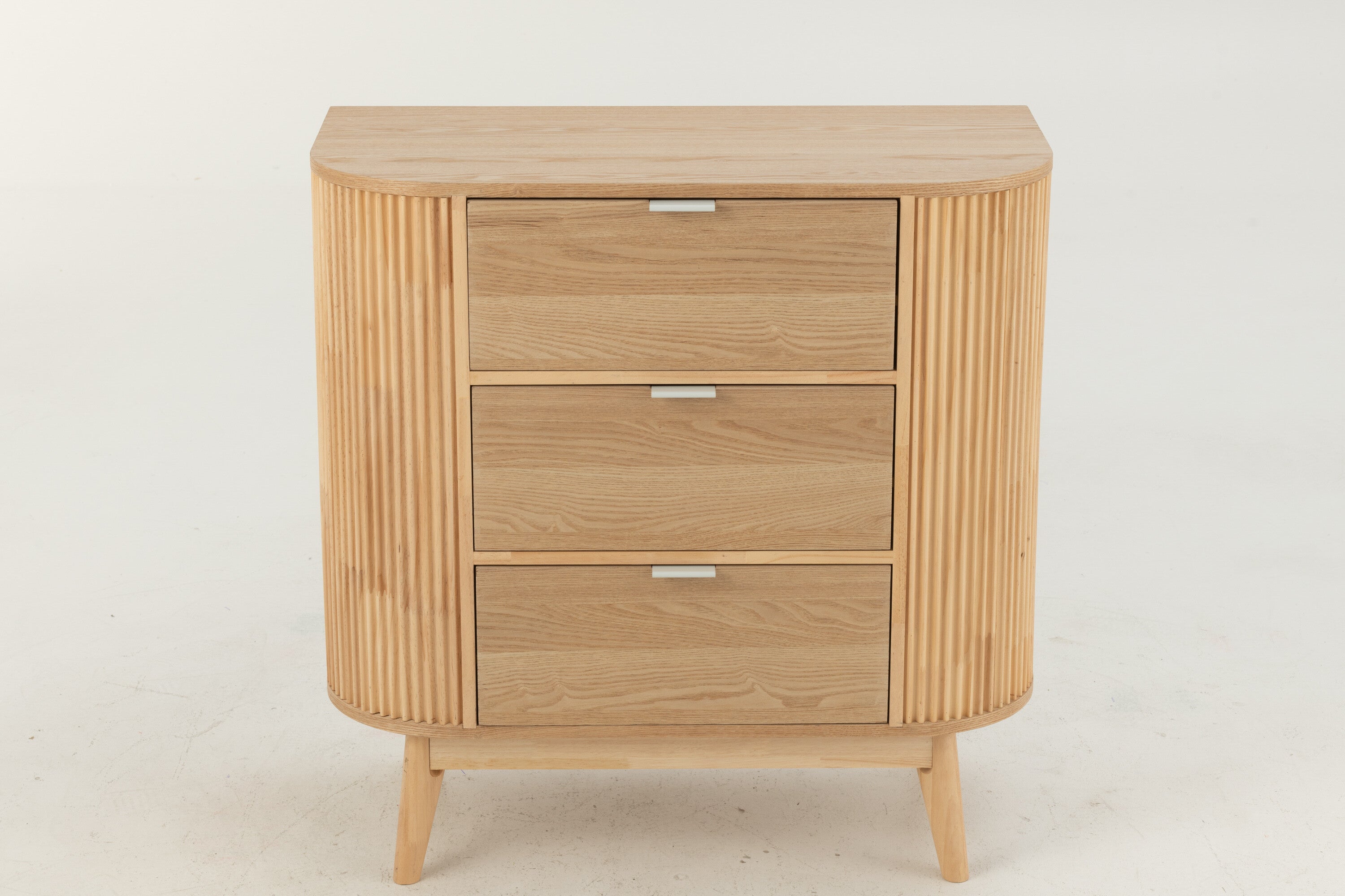 J-Line kast Rond - dennenhout - naturel - large