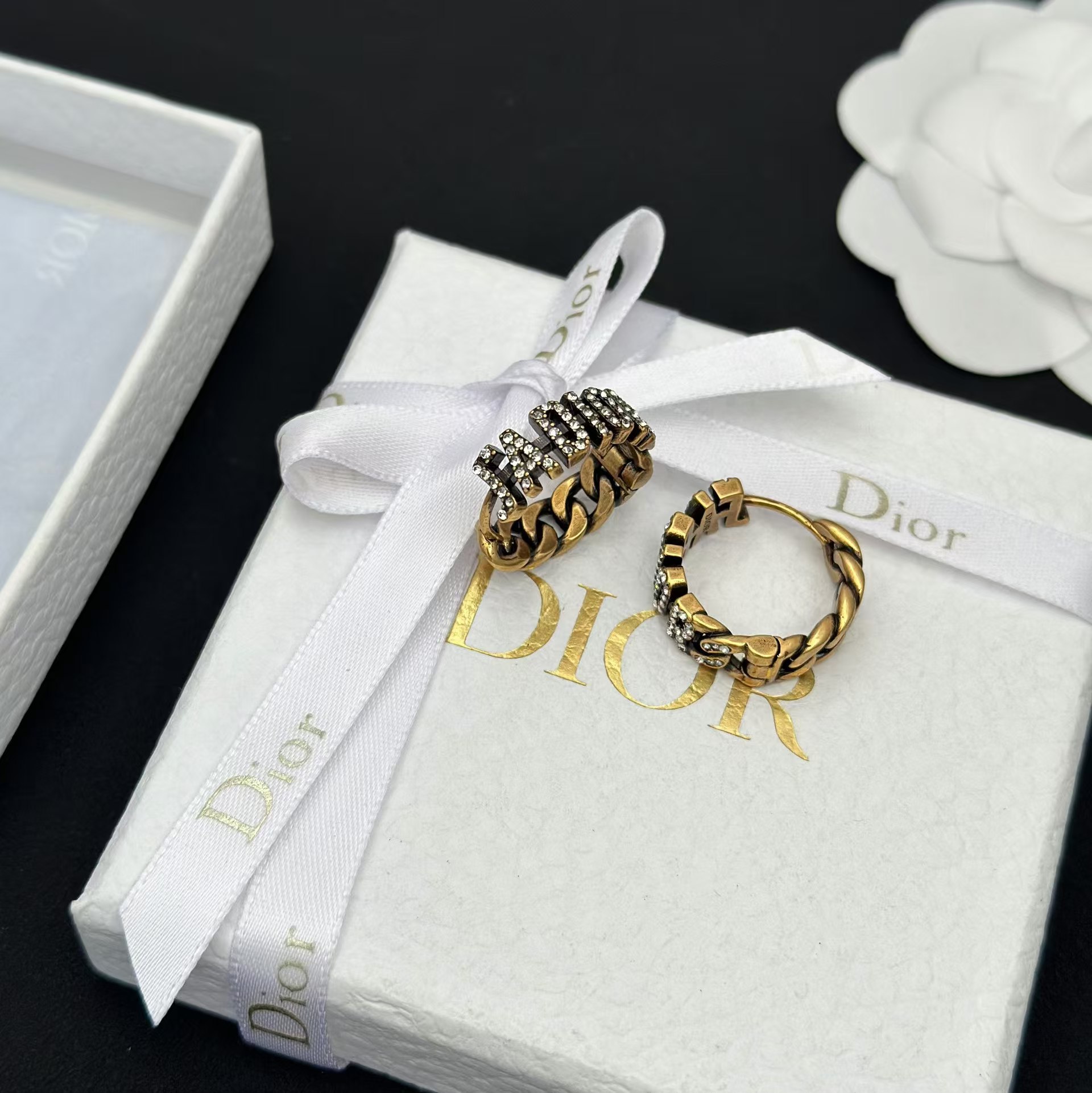 Dior JADIOR Hoop Earrings Ring - Two Wear Ways - Original Replica Club