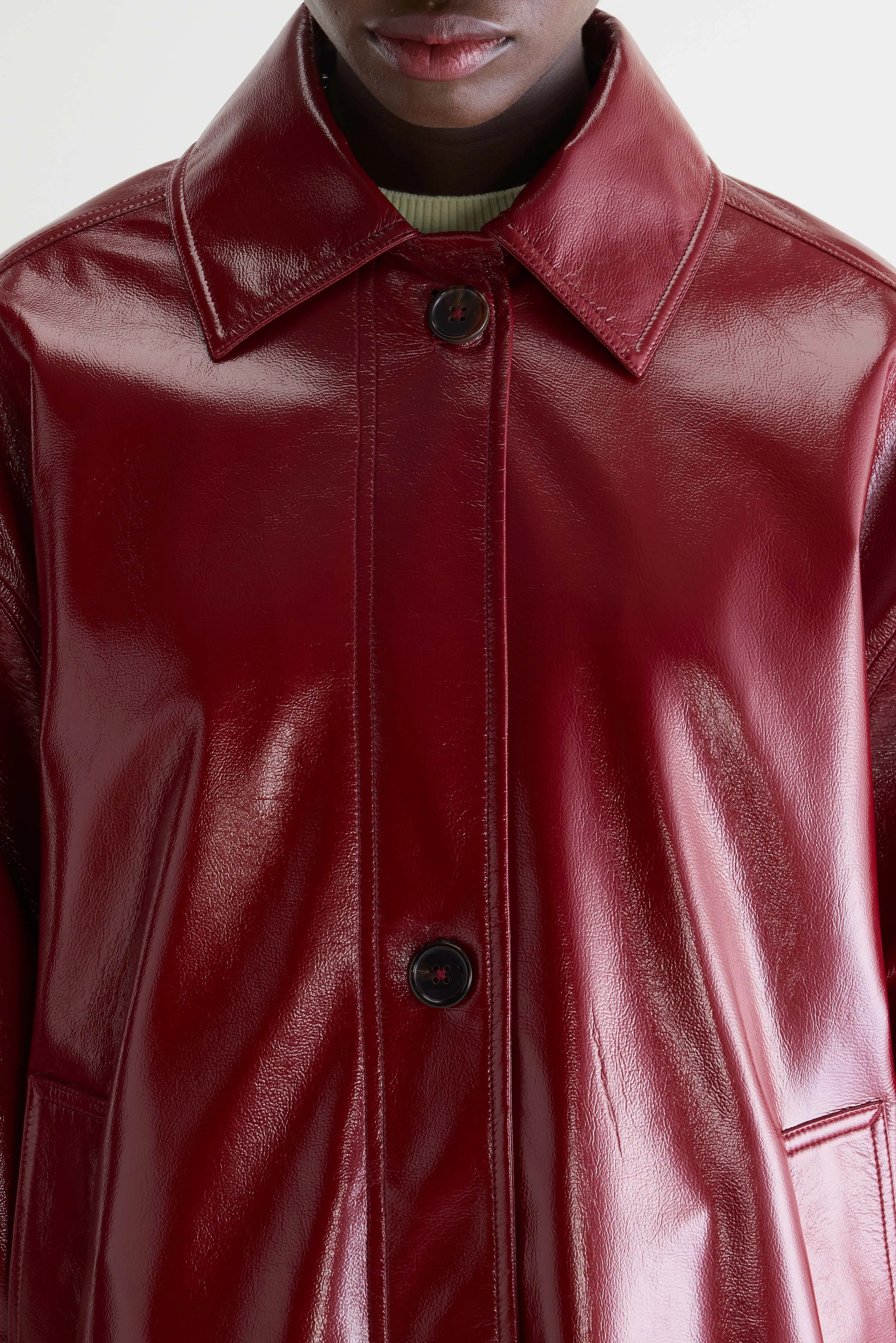 Bellerose Jana vinyl coat (261 / W / CERISE)
